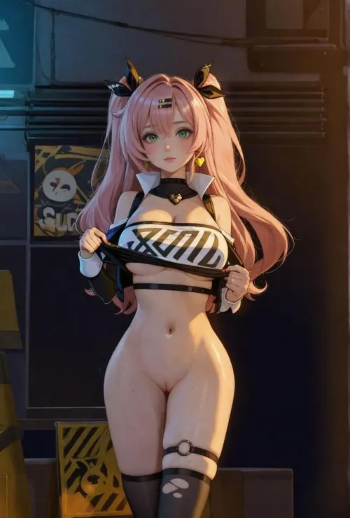 Nicole lost her pants (AI generated)