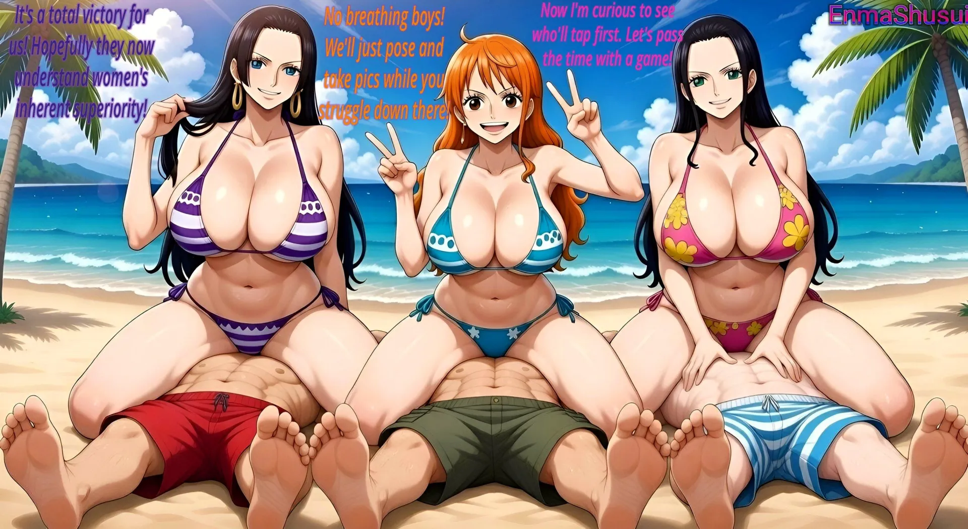 One Piece Girls Celebrate Total Victory Over Guys