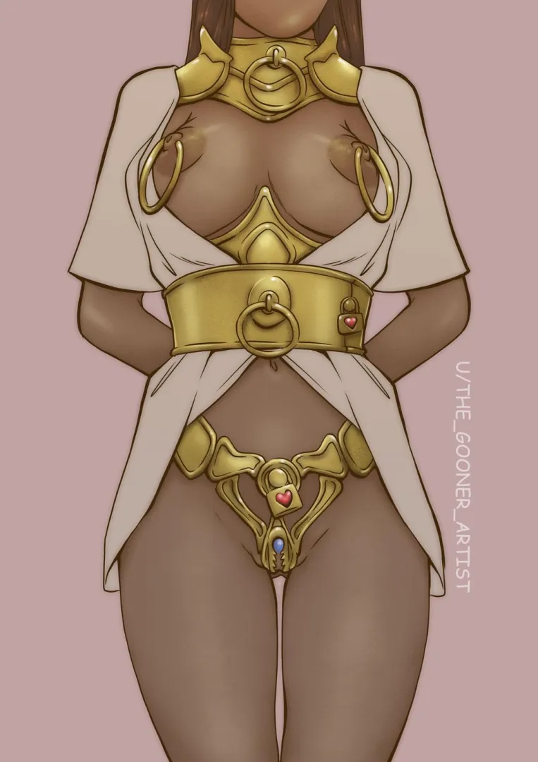 Regal chastity attire by me (The_gooner_artist)