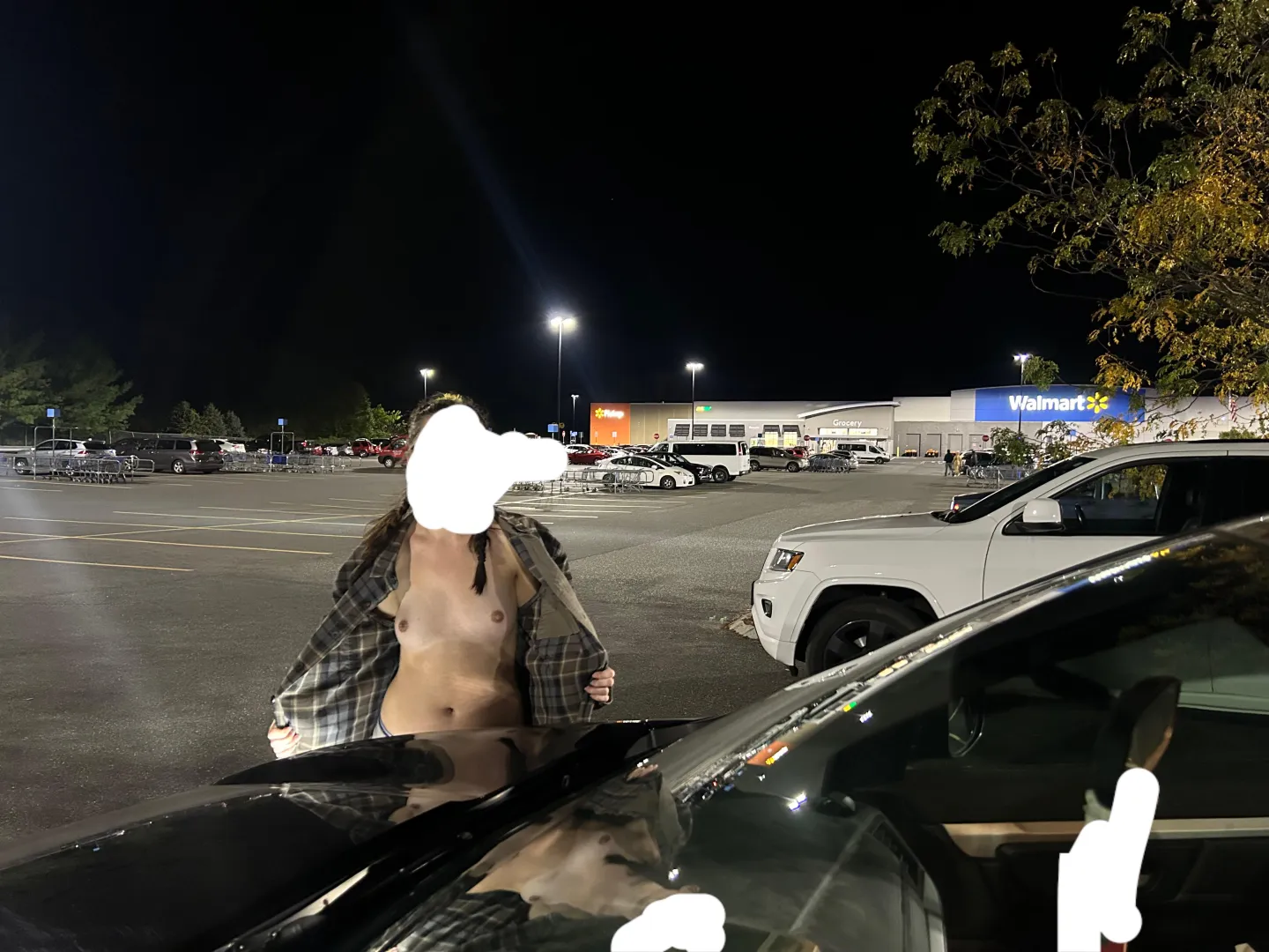 Stripping in the parking lot