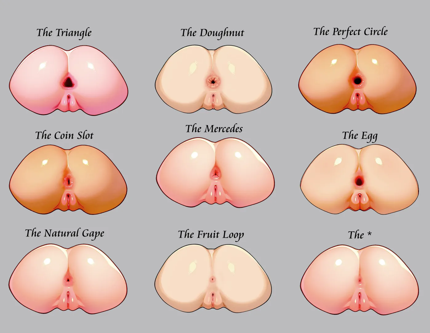 Types of a-holes (AkaomeNanashi)