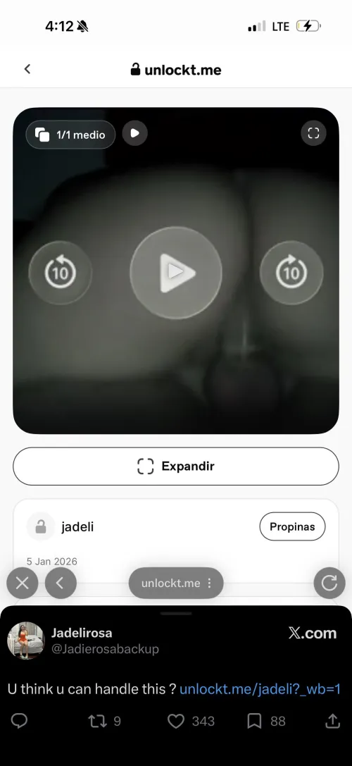 Video de Jadeli Rosa cogiendo