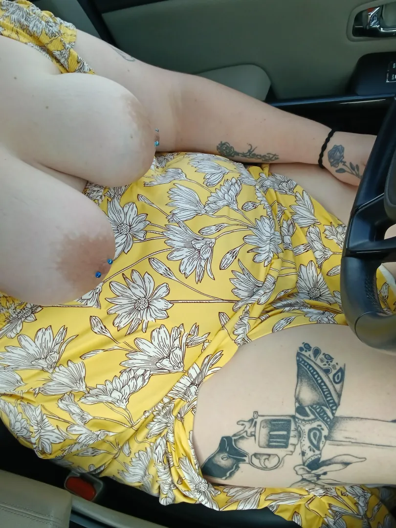 Waiting in the school pickup line 