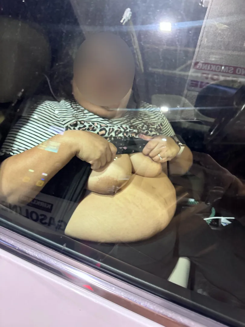 Wife flashing me at Costco fuel station