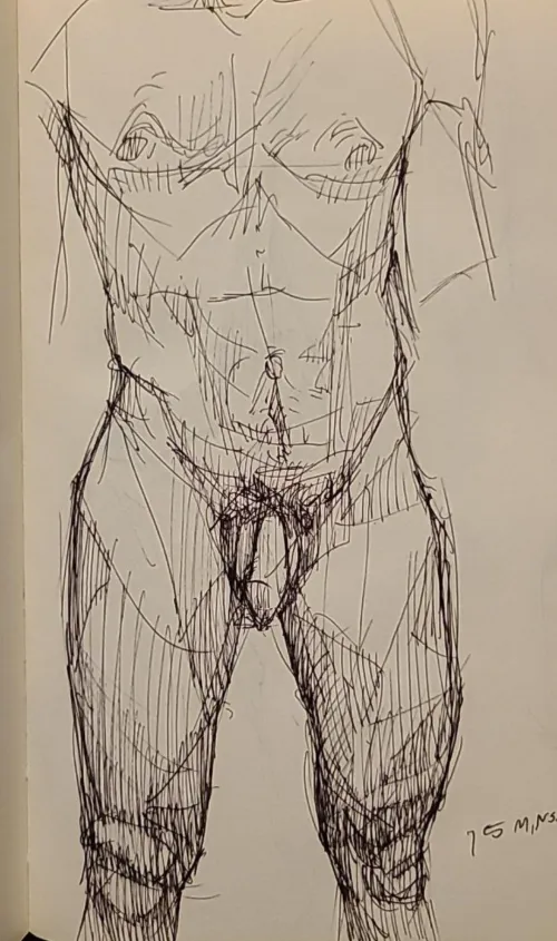 A nude self portrait