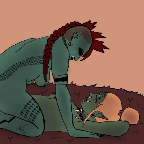 Graka and Masha by Me [OC]