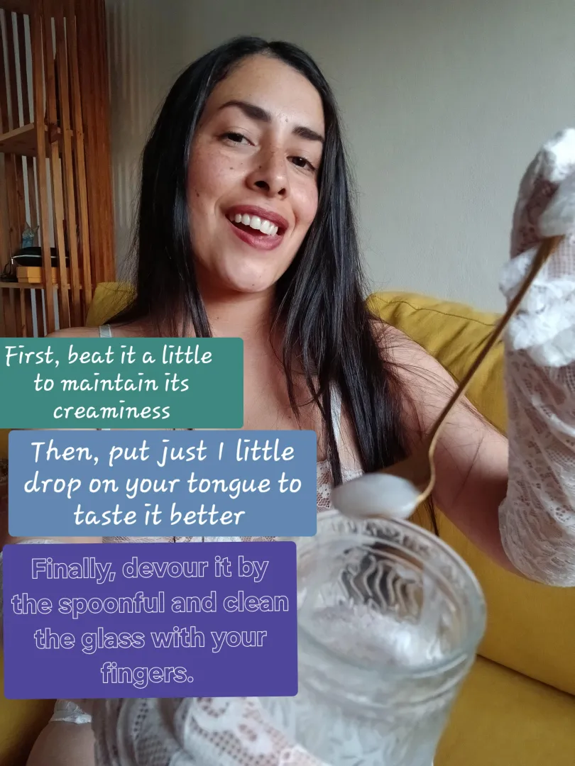 I'm giving you the steps because as soon as you try it you'll want to devour it and you won't enjoy it properly.