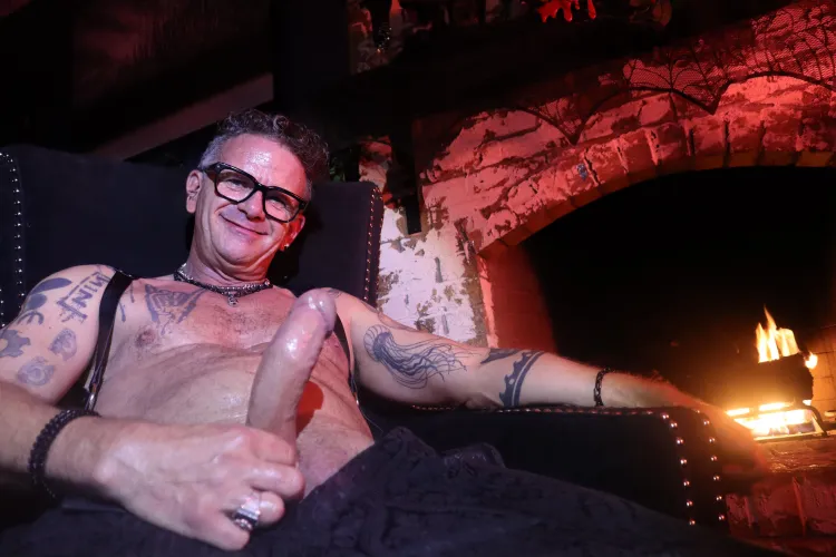 Let’s listen to darkwave by the fire while you ride me all night.