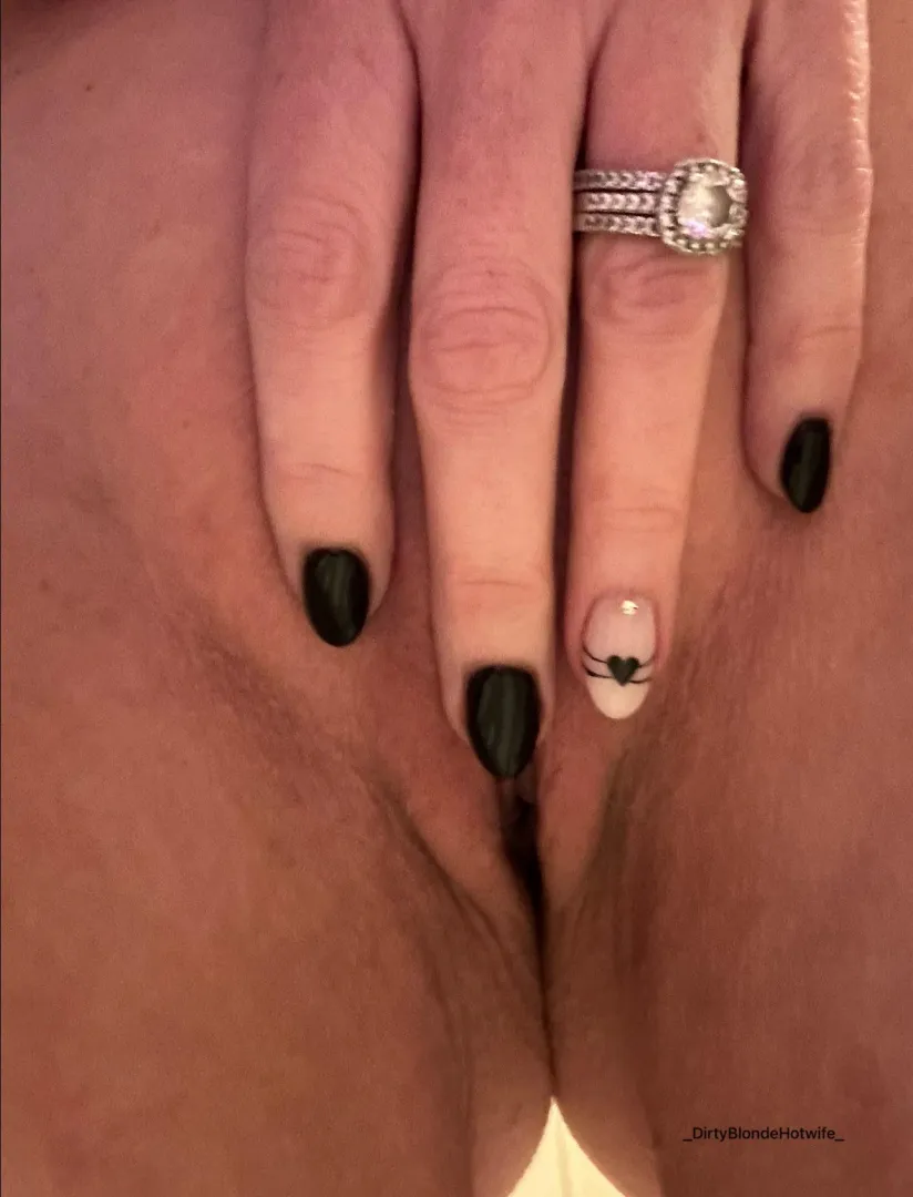 My favorite way to show my husband I got my nails done