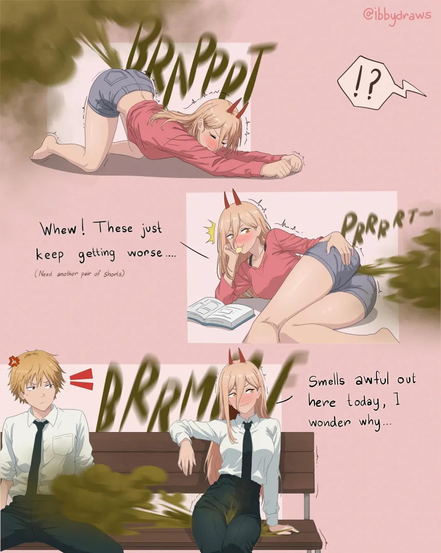 Power's gross farts (@ibbydraws)