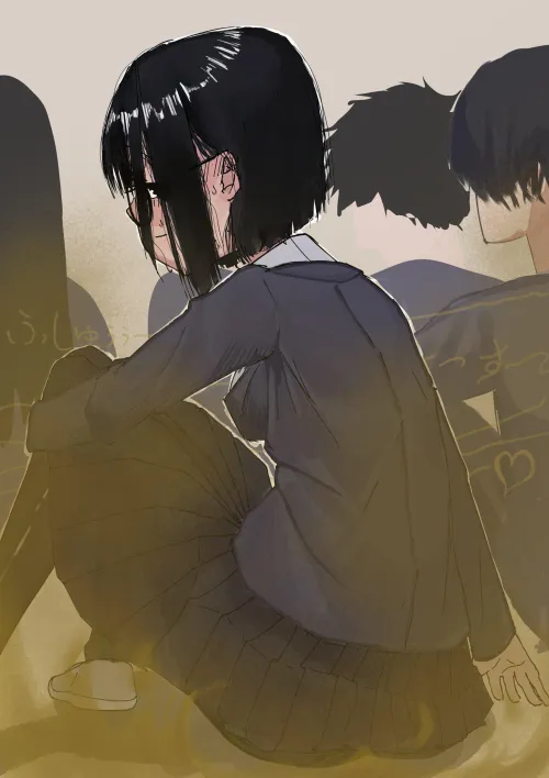 She couldn't hold it in (@kakke1155)