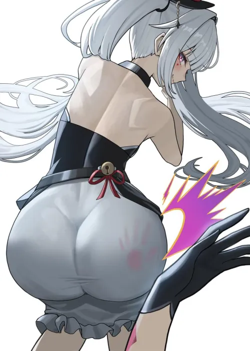 Spanked Sparxie Giving a Grin [Honkai]