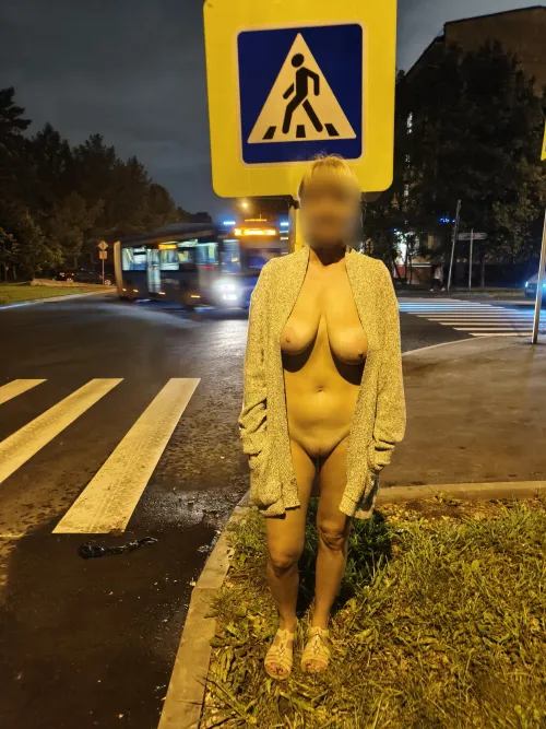 The intersection of roads was decorated