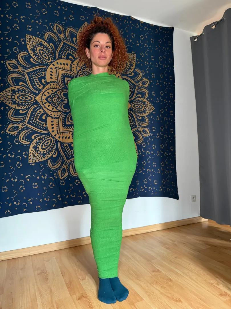 Vet wrap wasn’t enough, so I eventually had tape over it