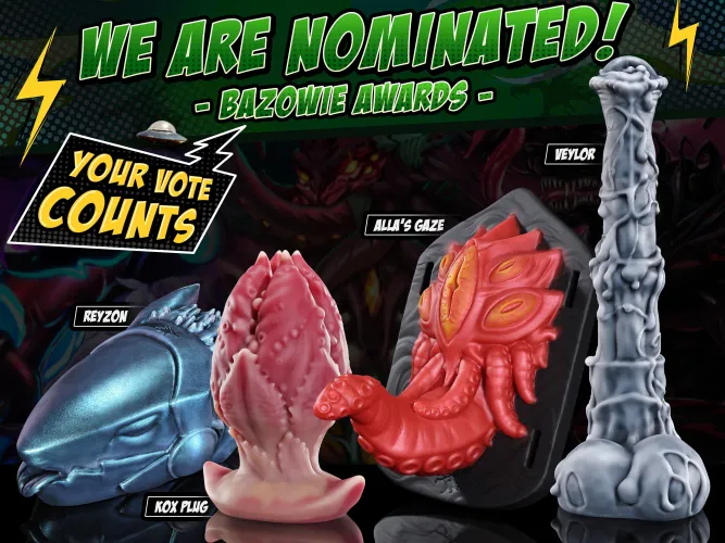 4 of our designs just got nominated for the Bazowie Awards! 