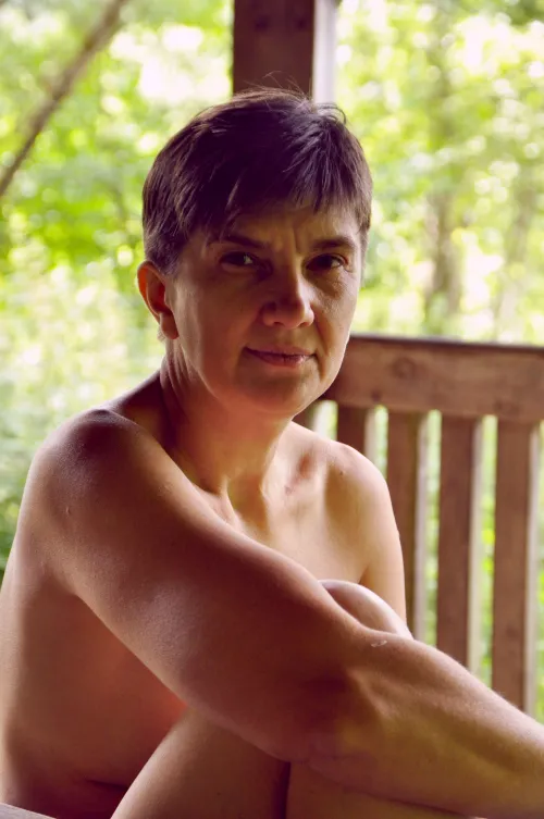 54 years old, never wearing makeup