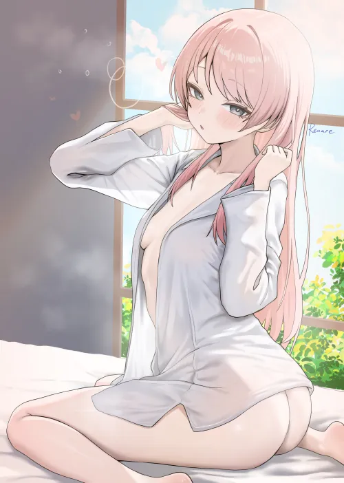 Anon wearing only a shirt [BanG Dream!] (renard-poire)