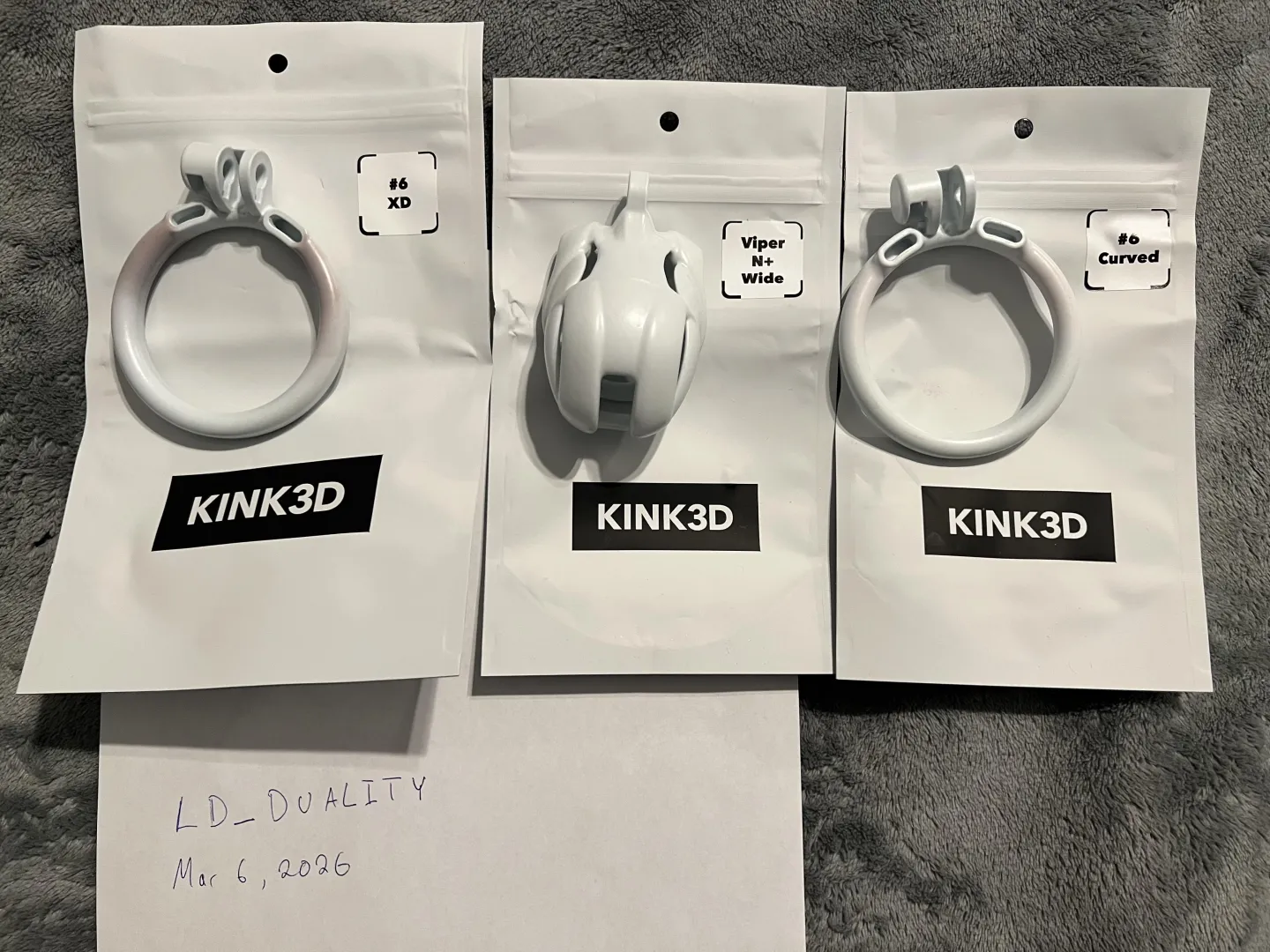 [Canada/ON][Viper N+ Wide in White][Ring #6 Curved in White][Ring #6 XD in White] - SELL
