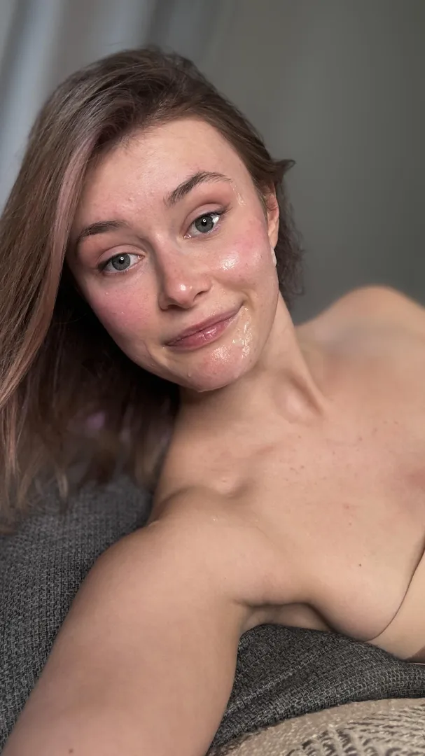 He used my face to edge his load out