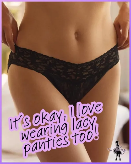 I think my clitty looks best in lace but love the feel of satin