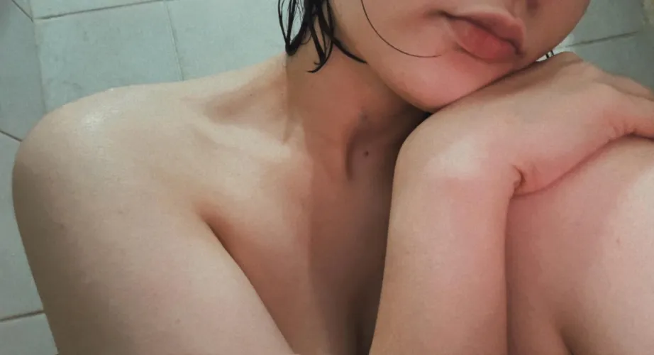 If you were here, would we even finish the shower? [F]