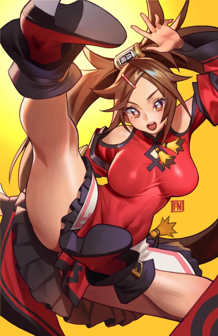 Jam Kuradoberi's high kick (poch4n) [Guilty Gear]