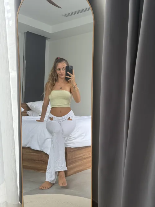 Loving how this outfit hugs every curve just right.