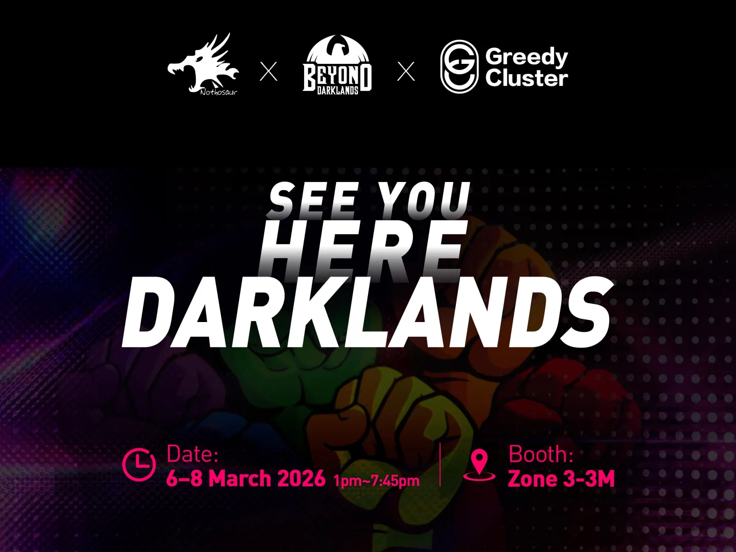 Meet us at Darklands (6–8 March, Belgium)!