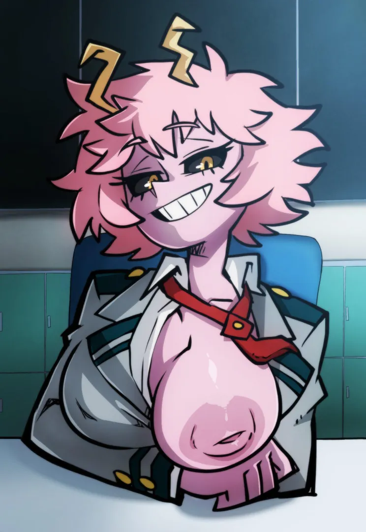 Mina doing a quick flash for being a good boy~(ParaIIaxfused)