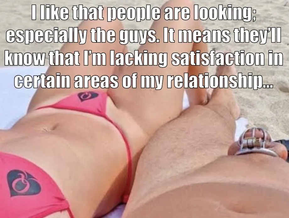 NOW do you understand why she insisted on Jamaica for your honeymoon, and that the key was conveniently ‘forgotten’?