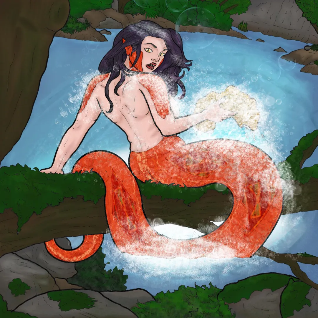 Scale back and relax (original artwork by me, procreate, 2026)