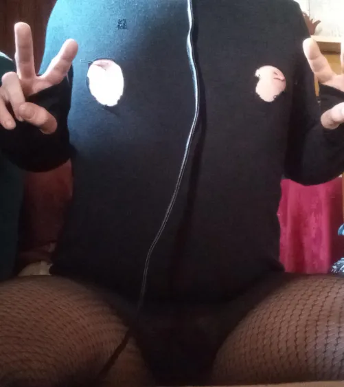 Task number 1: Use whatever you can to pinch your nipples and make the peace sign.