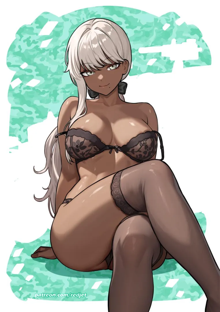 Tsubasa crossing her legs [The Hundred Line] (redjet00)