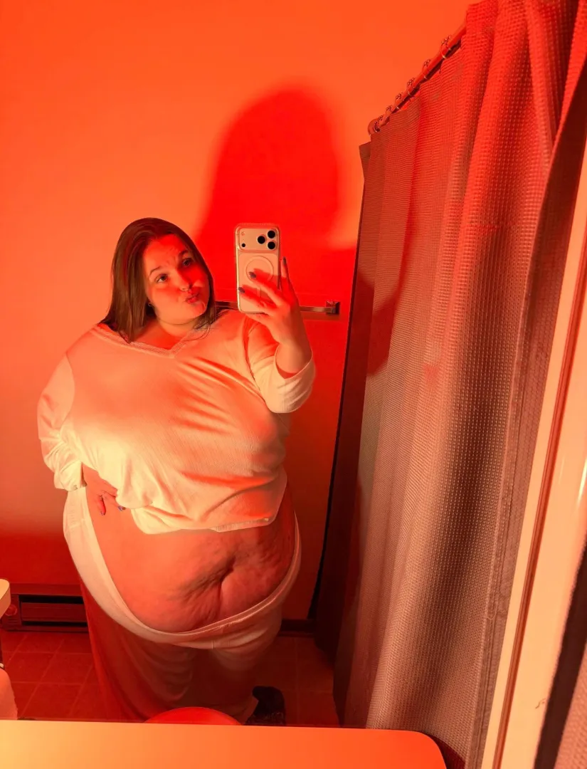 what do you think is bigger, my belly or my boobs?