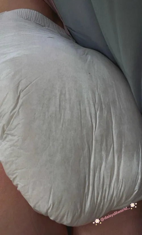 Why does my bottom feel so warm & squishy? Maybe it’s a good thing daddy keeps me in diapeys? 