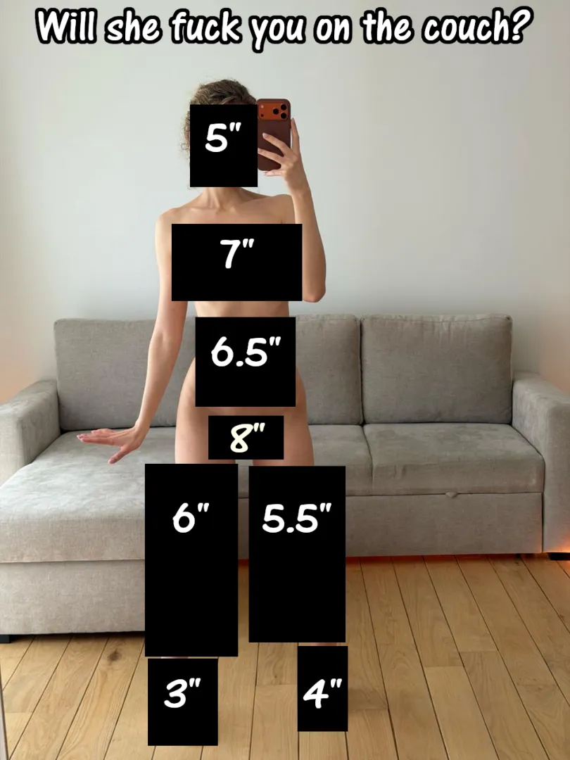Are you big enough to fuck her on the couch?