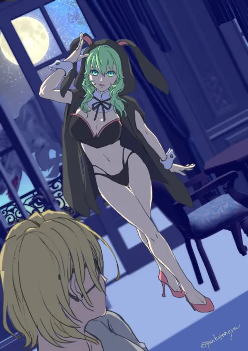 Byleth seducing Dimitri [Fire Emblem]