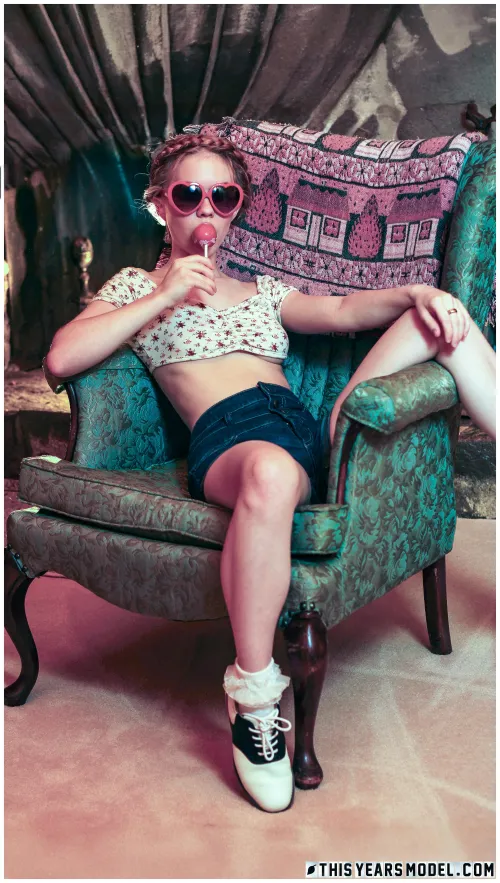 Her Lolita tribute sums up her beauty creativity and sexuality in one shoot. Amazing!