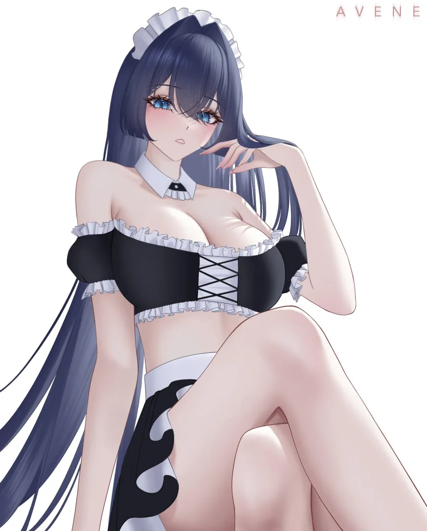 Kronii in off shoulder outfit (Avene) [Hololive]