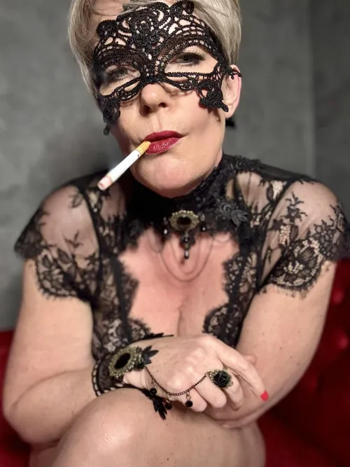 Lace on skin, smoke in lungs – the ultimate aesthetic.