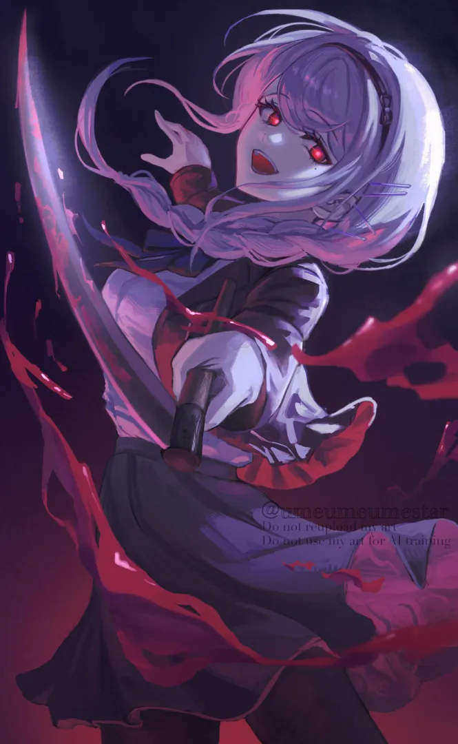 Nozomi-G having fun [The Hundred Line] (umeumeumestar)