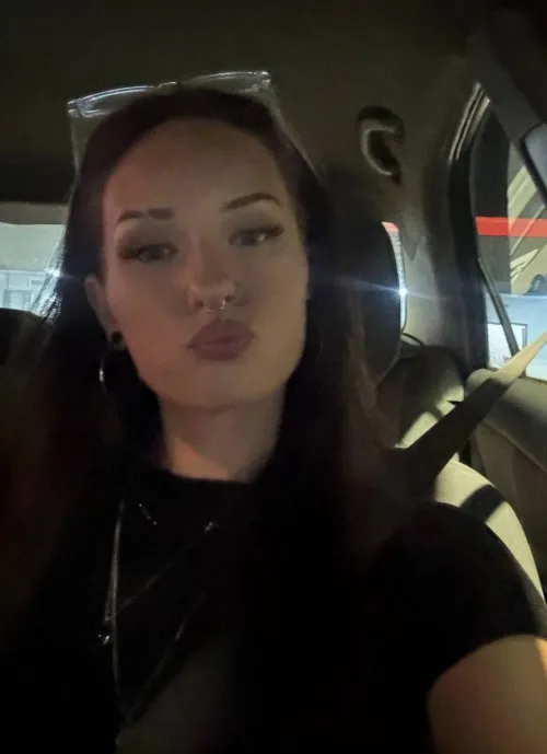 Pouting just a little