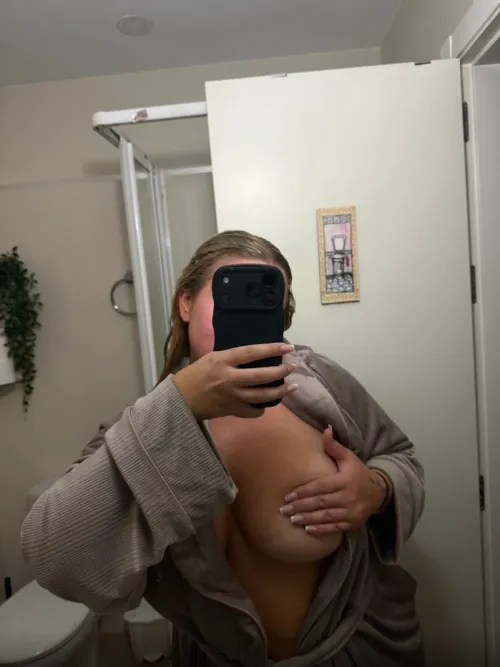 Råkade precis squirta i duschen 