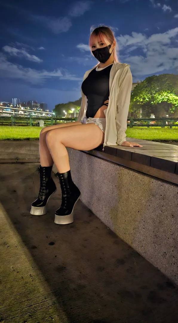 The starry night was lovely, and I was made to exercise like a little pony.