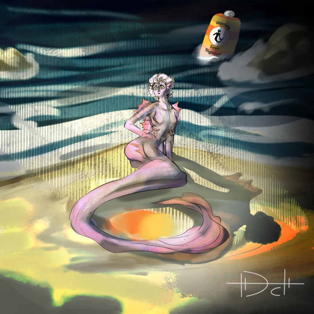 Warning siren sighting! [F] (art by me)