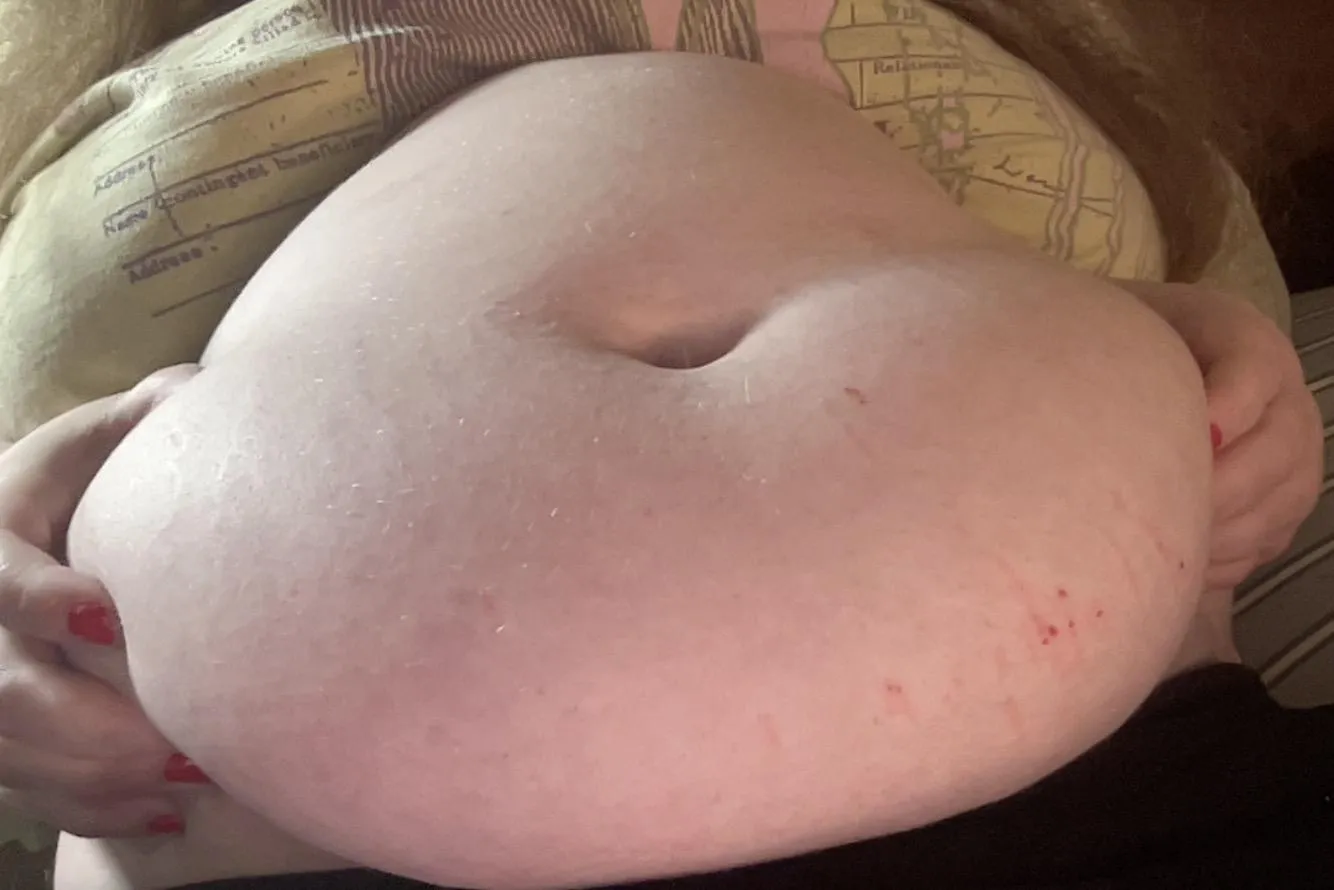 Ate your mom. She fought back. Why don't you come save her? {f}