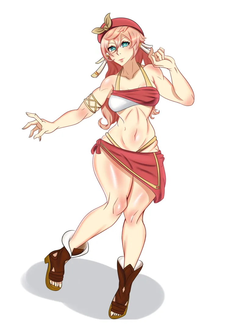 beach day yanfei (ElKitsoul)