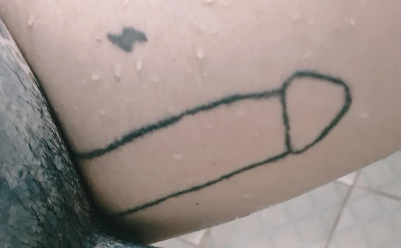 I tattoo myself when I'm horny.