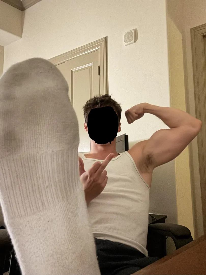 Let sweaty gym bro feet take over your mind and empty your wallet.