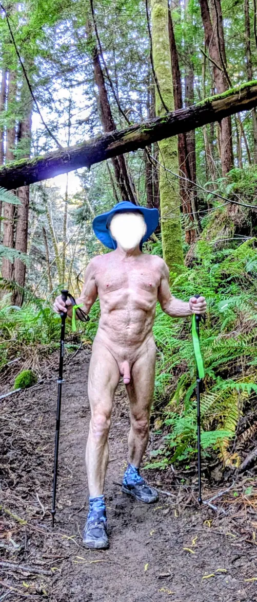When the weather warms up like today, you're likely to find me out NudeHiking.